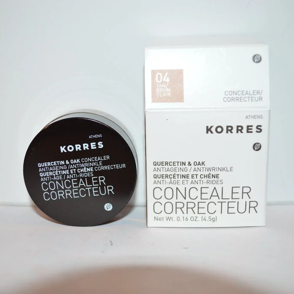 Korres Concealer Quercetin & Oak anti aging 04 Tan BNIB .16 oz